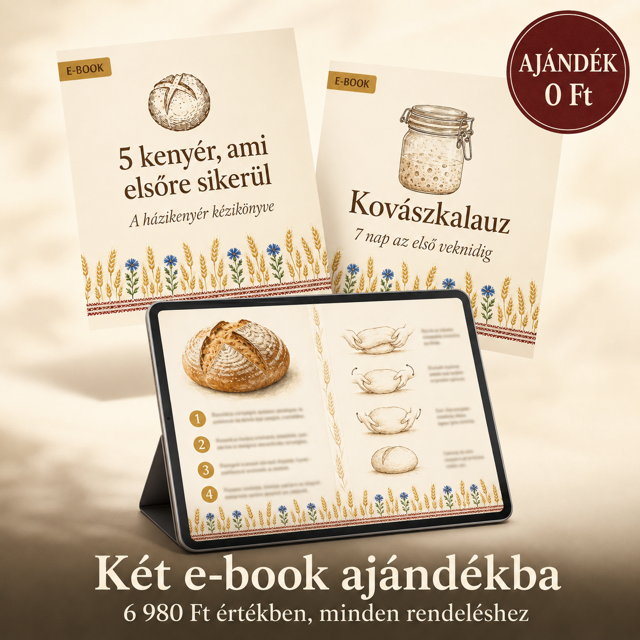 Méhviaszos kenyértartó szütyő - Prémium, 100% pamut