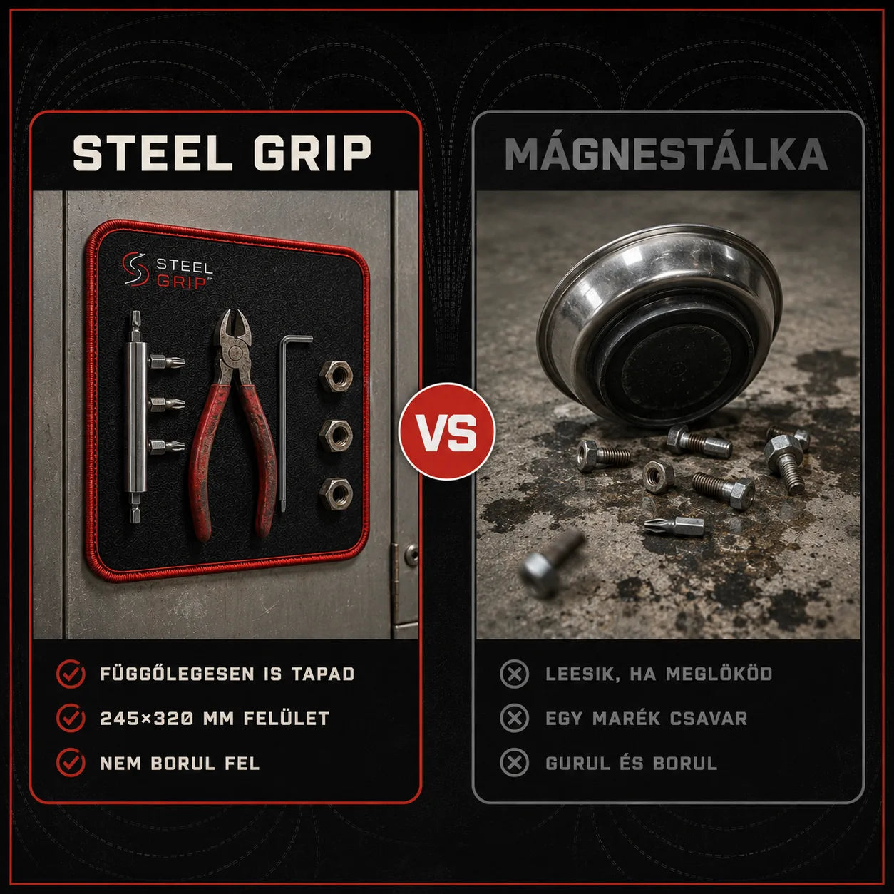 Steel Grip - Mágneses szerszámtartó