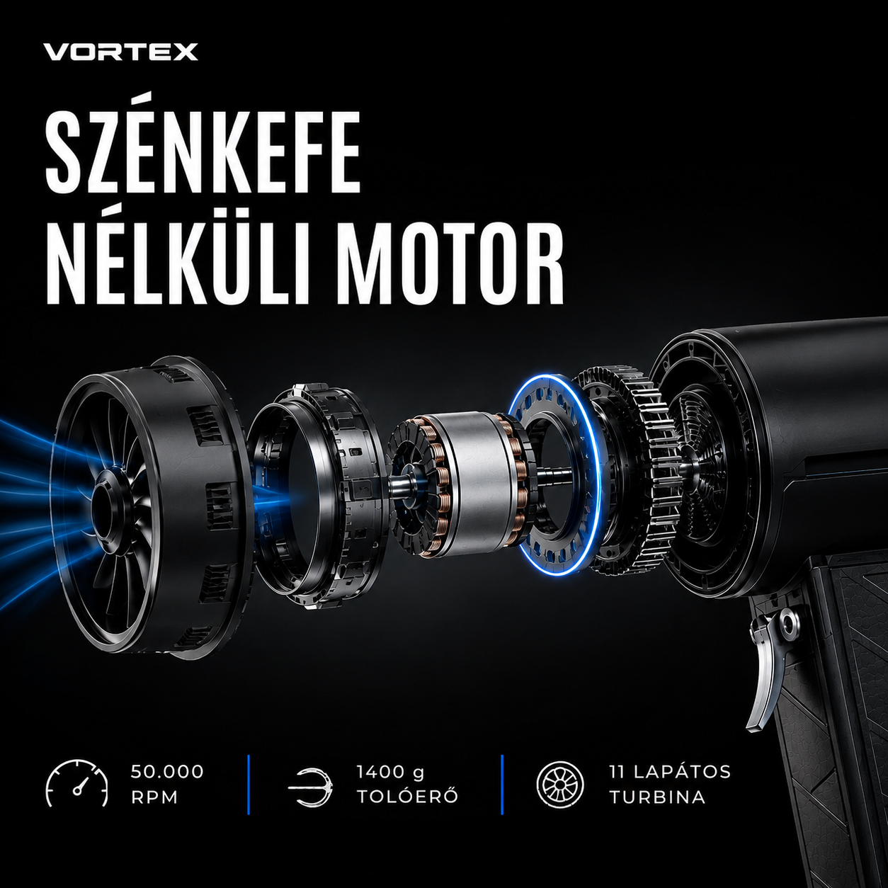 VORTEX – CSEPPMENTES AUTÓSZÁRÍTÓ RENDSZER